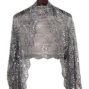 PIER 1 Sequin Scallop Shawl